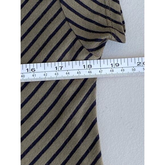 Maeve Cap Sleeve Women's Wrap Top Olive with Black Stripes NWT‎ Size XL - Picture 12 of 15